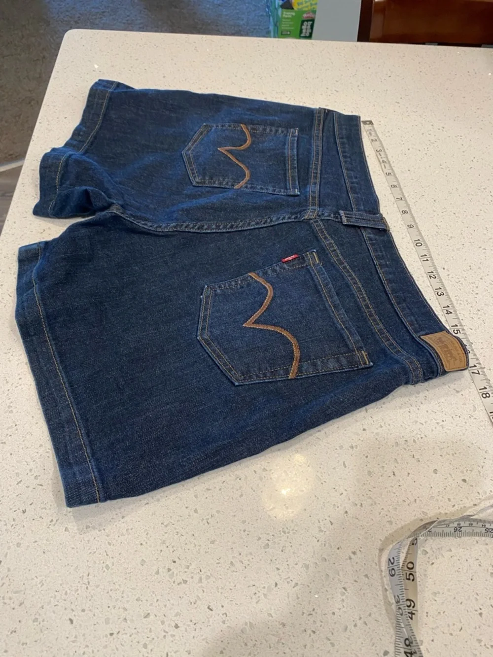 Levi's 515 Denim Shorts size 16 cowboy western festival Y2K